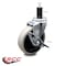 Service Caster 4 Inch Thermoplastic Rubber Wheel 1-3/8 Inch Expanding Stem Caster with Brake SCC-EX05S410-TPRS-SLB-138 - alternate 2